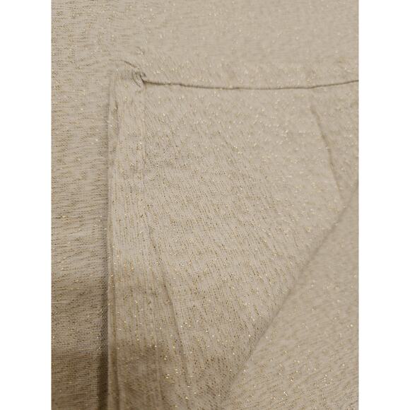 18 Cotton Cloth Dinner Napkins White Gold Silver Sparkles Dinner Party 18” - Picture 4 of 7